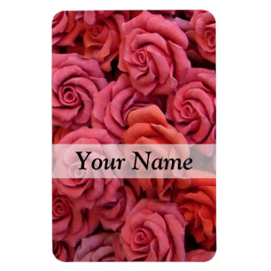 Ímã Rosas florais cor de rosa