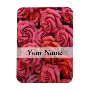 Ímã Rosas florais cor de rosa