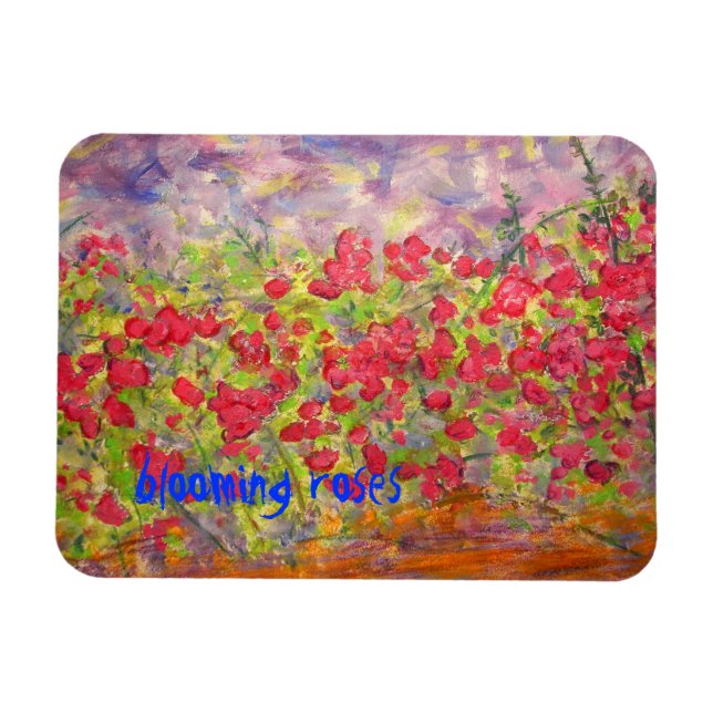 Ímã rosas florescendo (Horizontal)