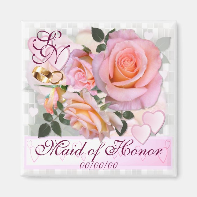 Imã Rosas para o meu amor ~ Namorado Favor Magnet (Frente)