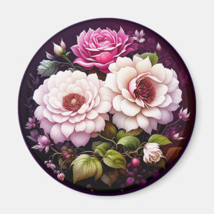 Imã Rosas Rosa Floral