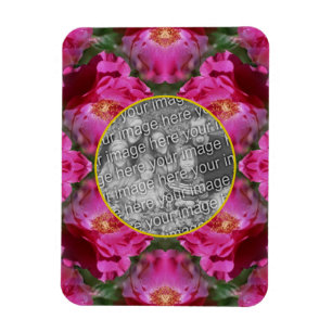 Ímã Rosas Rosa, Quadro Floral de Abstrato, adicione su