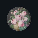 Imã Rosas Rosas num Vaso – Pierre Joseph Redouté<br><div class="desc">"Rosas Rosas em um Vaso" de Pierre Joseph Redouté é uma pintura floral delicada e elegante que captura a beleza de rosas rosa suave em plena floração. Conhecido como o "Raphael das flores", Redouté foi um mestre da ilustração botânica, e esta obra exemplifica sua habilidade em renderizar detalhes florais requintados...</div>