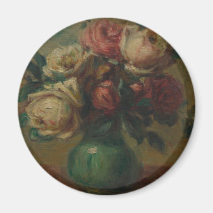 Imã Rosas sangrando em um vaso por Pierre Renoir Class