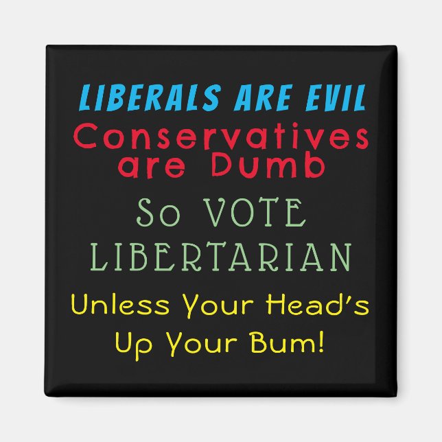 Imã Rosas são vermelhos, violetas são azuis, Vote libe (Frente)