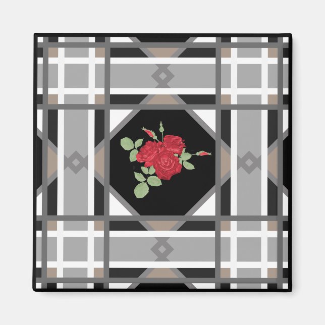 Imã Rosas vermelhas (Frente)