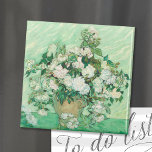Imã Rosas | Vincent Van Gogh<br><div class="desc">Rosas (1890) do artista poste-impressionista holandês Vincent Van Gogh. A obra original é um pintura a óleo em canvas que representa uma vida estática de rosas brancas contra fundo verde-claro.
Use as ferramentas de design para adicionar texto personalizado ou personalizar a imagem.</div>