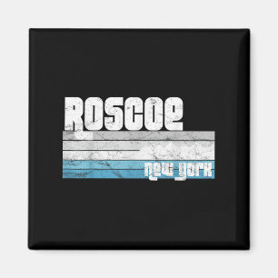 Imã Roscoe Nova York Ny Férias Retro Esqui Caminhada S