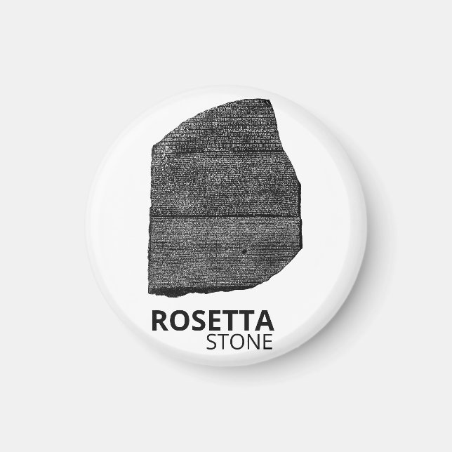 Imã Rosetta Stone: Hieroglyph Ancient Egypt Language (Frente)