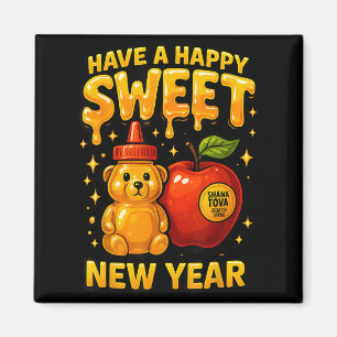 Imã Rosh Hashaná Feliz Ano Novo Doce Mel Urso Judaico