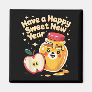 Imã Rosh Hashanah Feliz Ano Novo Doce Urso Mel Judeu