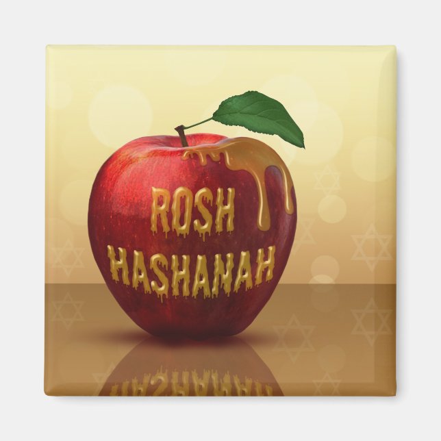 Imã Rosh Hashanah Jewish New Year Honey Apple (Frente)