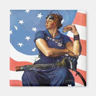 Imã "Rosie the Riveter"