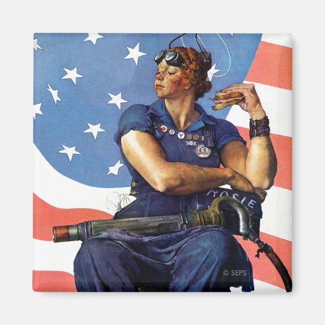 Imã "Rosie the Riveter" (Frente)