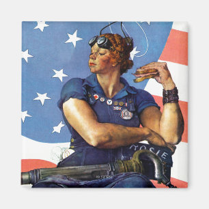 Imã "Rosie the Riveter"