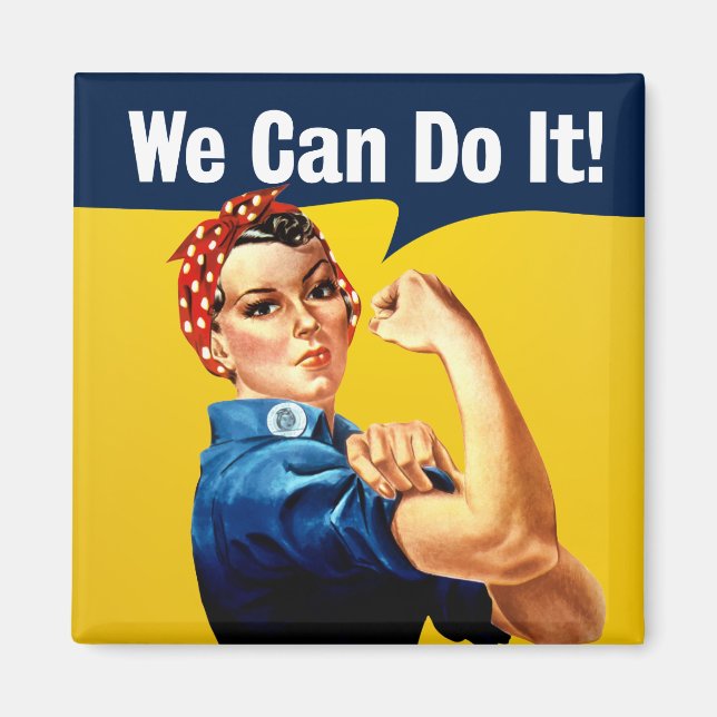 Imã Rosie the Riveter | Magnet | inglês (Frente)
