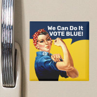 Rosie the Riveter | Magnet | Quadrado