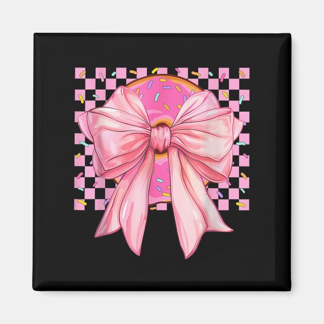 Imã Rosquinha Coquette Arco Engraçado Meninas Engraçad (Frente)