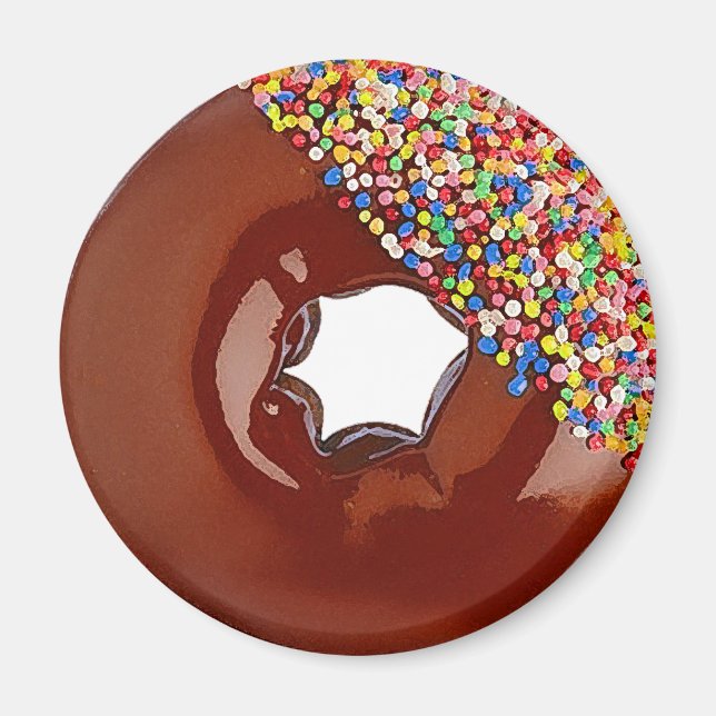 Imã Rosquinha de chocolate (Frente)