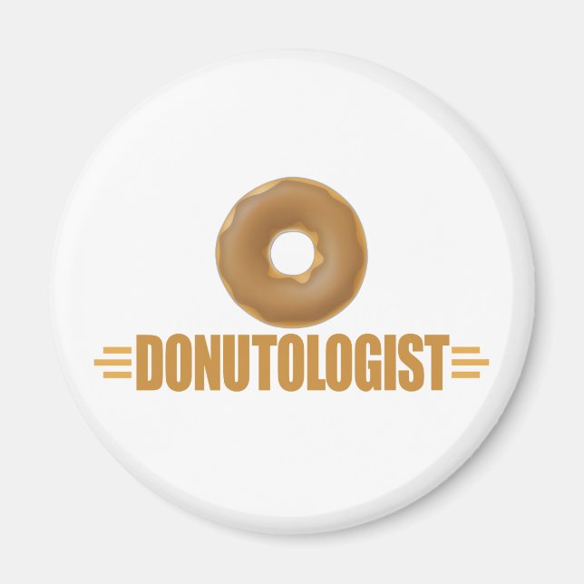 Imã Rosquinha de Chocolate Engraçado (Frente)