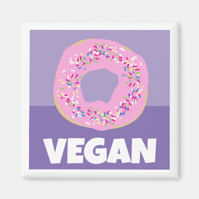 Imã Rosquinha do Vegan (Frente)