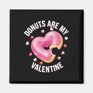 Imã Rosquinha Em Forma de Coração com Frosting Rosa Di