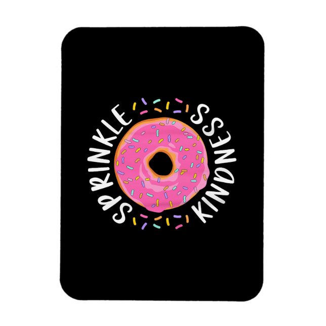 Ímã Rosquinha Sprinkle Kindness Meninas Engraçadas Mul (Vertical)