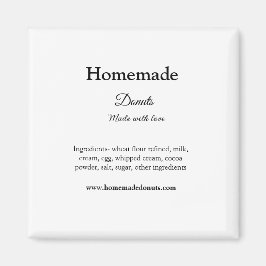 Imã Rosquinhas caseiras feitas com amor adicionar text