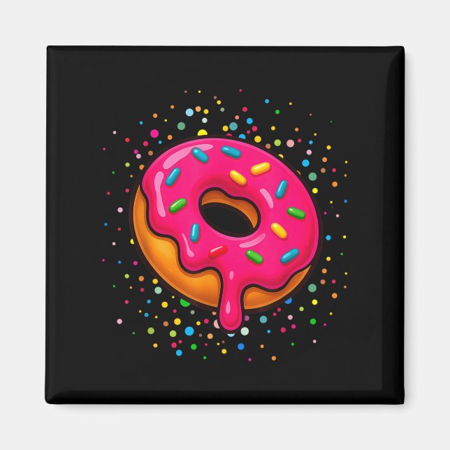Imã Rosquinhas Engraçadas Amam Bolinhas Felizes Dot Da (Frente)