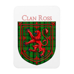 Ímã Ross Tartan Scottish Xadrez Lion Rampant