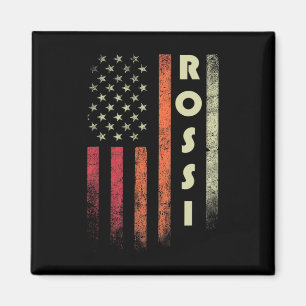 Imã Rossi Surname Funny Retro Vintage Birthday América