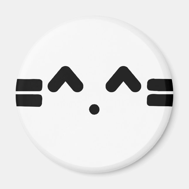 Imã rosto de gato, uau, gatinho gatinho!! (Frente)