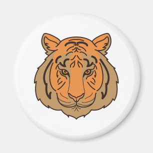 Imã Rosto de Tigre Laranja