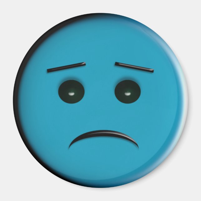 Imã Rosto espinhoso2 - Azul (Frente)