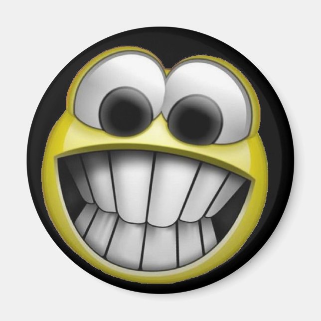 Imã Rosto Feliz de Grau (Frente)