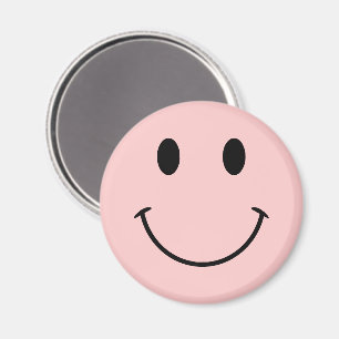 Imã Rosto Fofo Rosa e Preto