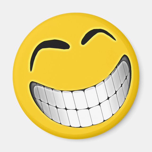 Imã Rosto Grande Amarelo (Frente)