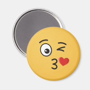 Imã Rosto Jogando Beijo