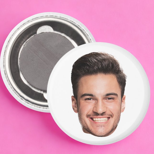 Imã Rosto Personalizado Customizado (Criador carregado)