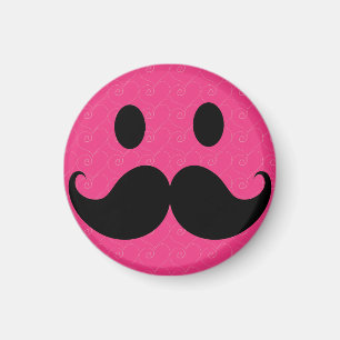Imã Rosto rosa bigode bigode