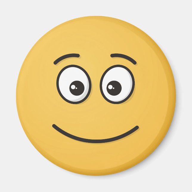 Imã Rosto sorridente com olhos abertos (Frente)