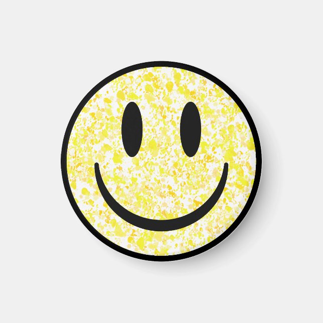 Imã Rosto Sorridente Salpicado (Frente)