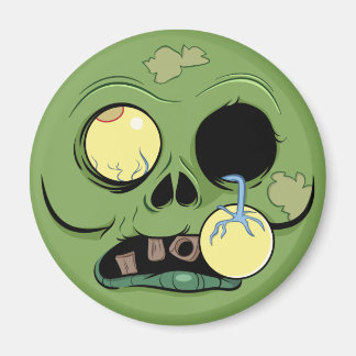 Imã Rosto Zombie com Olho Escaindo
