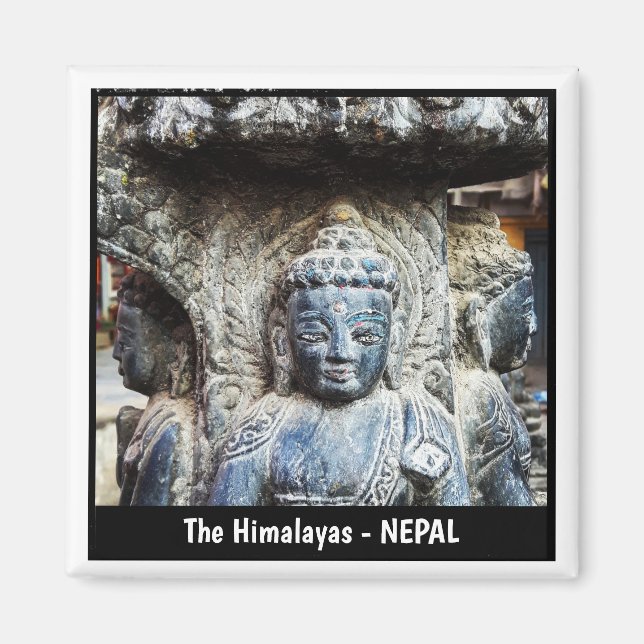 Imã Rostos de Buda, Corten, Himalaia - Nepal (Frente)