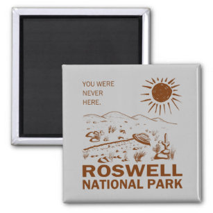 Imã Roswell National Park OVNI Voando Aliens de Saucer