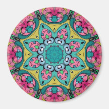 Rosy Reflexões Mandala Magnet
