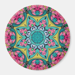 Imã Rosy Reflexões Mandala Magnet