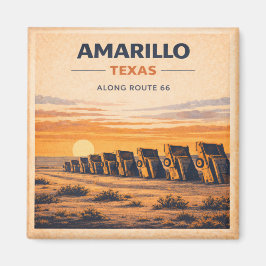 Imã Rota 66 Amarillo Texas Clássico do Patrimônio do P