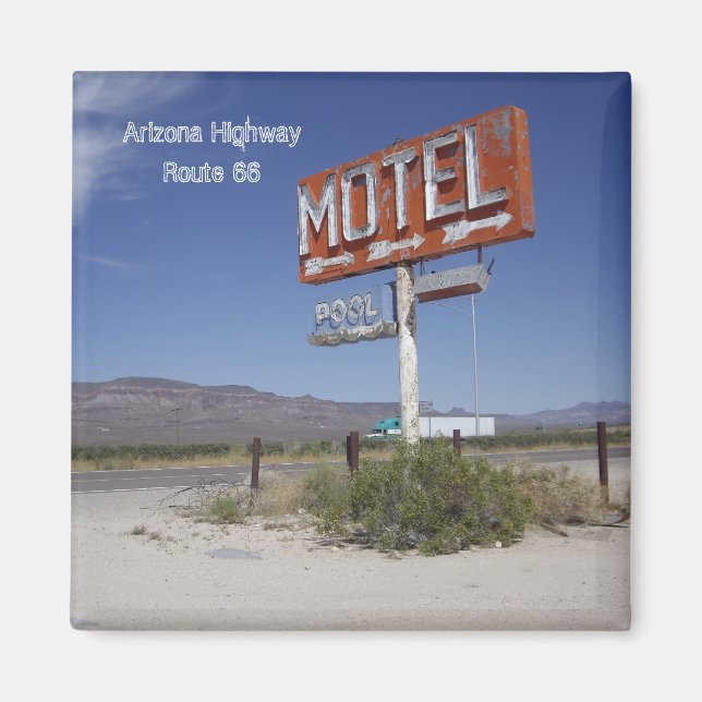 Imã Rota 66 - Arizona Highway Magnet (Frente)
