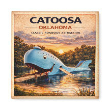 Rota 66 Catoosa Oklahoma Clássico do Patrimônio Pô